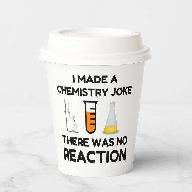 Funny Science lover Chemie Witz Pappbecher (Vorderseite)