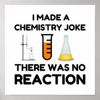 Funny Science lover Chemie Witz Poster