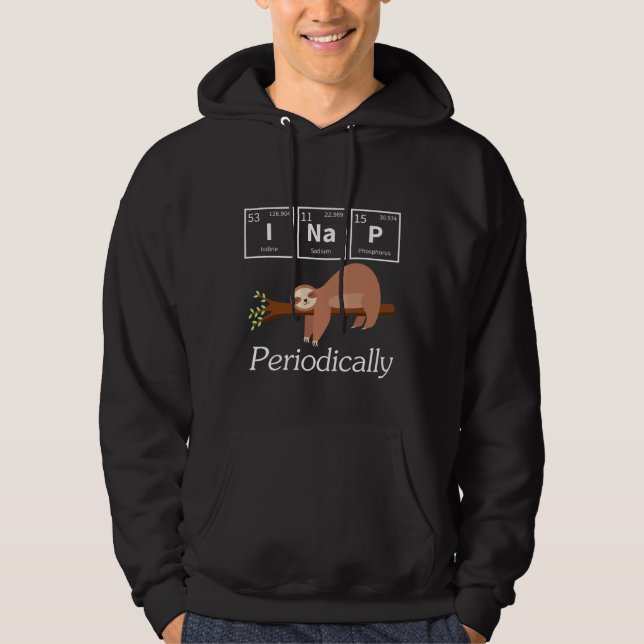 Funny Science Pub Chemie Sloth Nickerchen Lover Hoodie (Vorderseite)