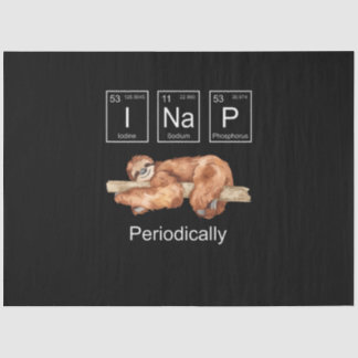 Funny Science Sloth Seidenpapier
