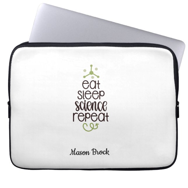 Funny Science Student Personalisiert School Gift Laptopschutzhülle (Vorderseite)