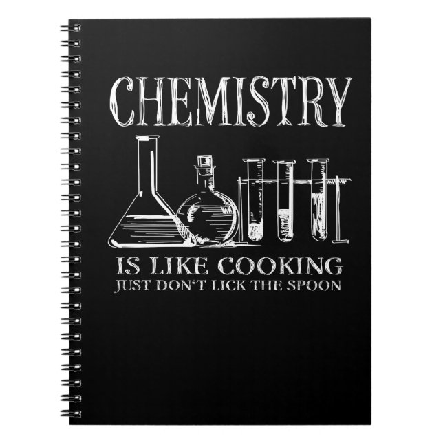 Funny Science Students Chemistry like Cooking Notizblock (Vorderseite)