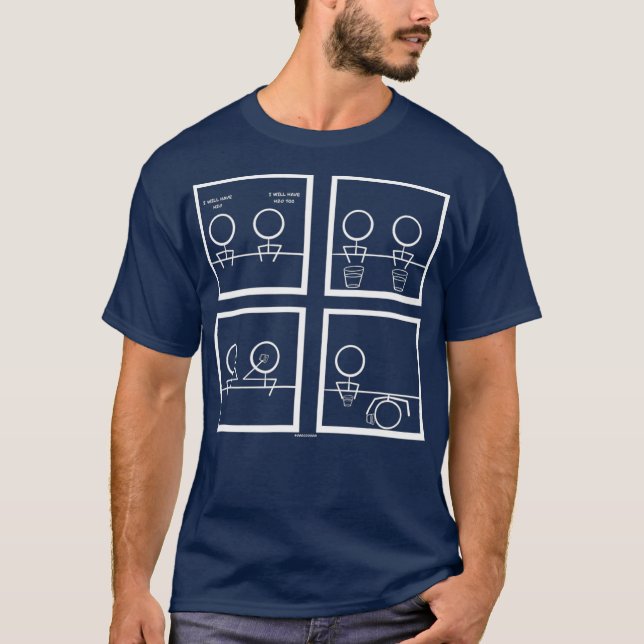 Funny Science Web Comic Chemistry Meme Joke T-Shirt (Vorderseite)