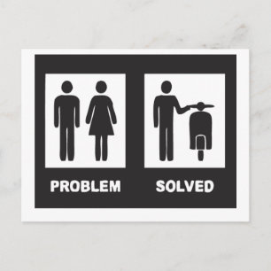 Funny Scooter Postkarte