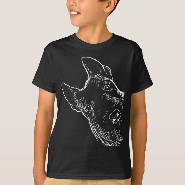 Funny Scottie Dog Scottish Terrier T-Shirt (Vorderseite)