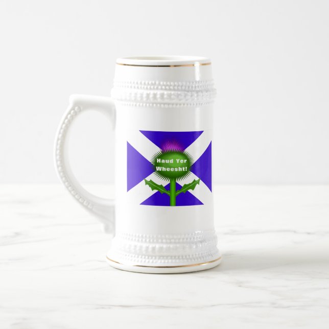 Funny Scottish Tasse, Funny Scottish Redewendungen Bierglas (Links)