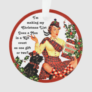 Funny Scottish Weihnachtsschmuck Ornament