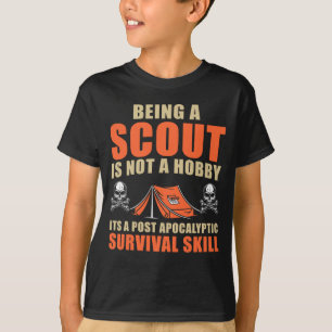 Funny Scout Adventure Tent Nature Lover Camper T-Shirt
