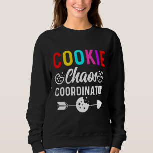 Funny Scout for Girls Cookie Chaos Koordinator Wom Sweatshirt