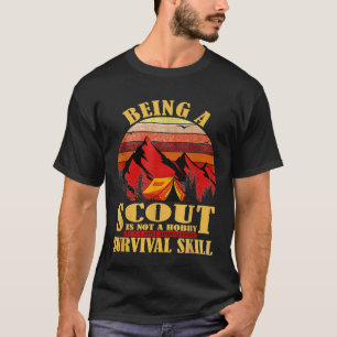 Funny Scout Hobby Apokalyptic Survival Skill Hikes T-Shirt