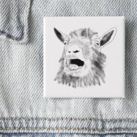 Funny Screaming Goat Drawing Quirky