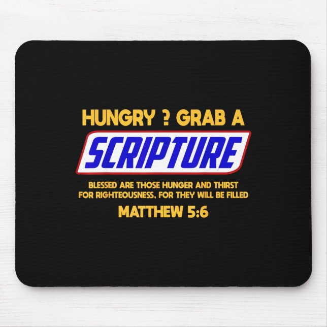 Funny Scripture , Bible Verse, Famous Scriptures,  Mousepad (Vorne)