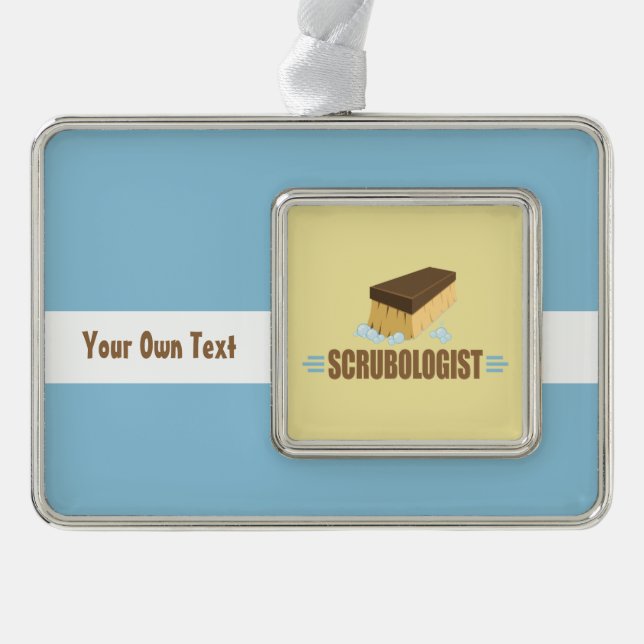 Funny Scrubologist Rahmen-Ornament Silber (Vorderseite)
