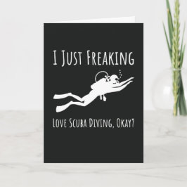 Funny Scuba Diving Cards Ocean Divers Snorkeling Karte