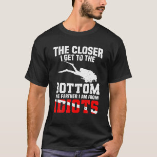 Funny Scuba Diving Flag Dive Quote Scuba Diver Gif T-Shirt