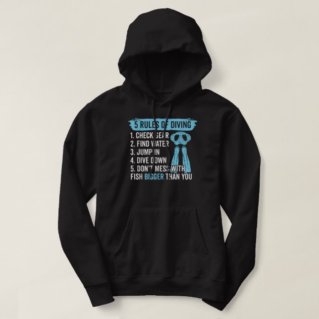 Funny Scuba Diving s Men Taucherinnen Buddi Hoodie (Design vorne)