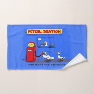 Funny Sea Gulls Cartoon Spaß Badhandtuch Set