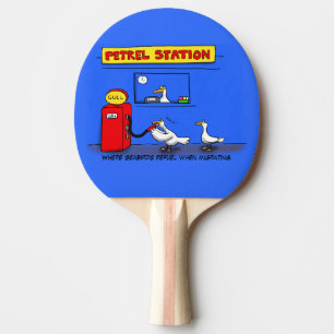 Funny Sea Gulls Cartoon Spaß Tischtennis Schläger