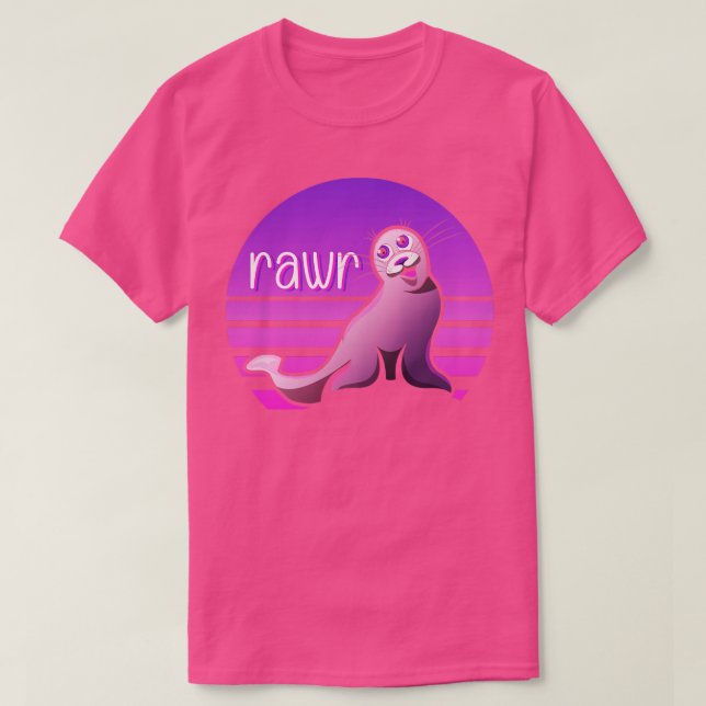 Funny Sea Lion Baby Siegel Tier Niedliche Nautisch T-Shirt (Design vorne)