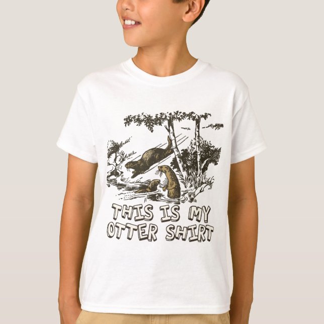 Funny Sea Otter T-Shirt (Vorderseite)