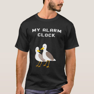 Funny Seagull meine Alarmmaske Seaside Clock Weck  T-Shirt