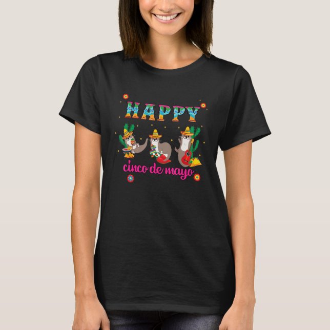 Funny Seal Cinco de Mayo Shirt Let's Fiesta Mexica (Vorderseite)