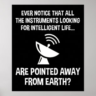 Funny Search for Intelligent Life Poster