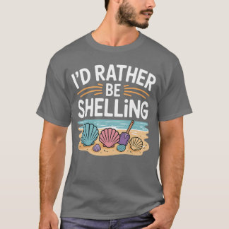 Funny Seashell Design for Men Women Sea Shell Seas T-Shirt