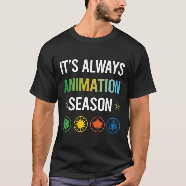 Funny Season Animation T-Shirt (Vorderseite)