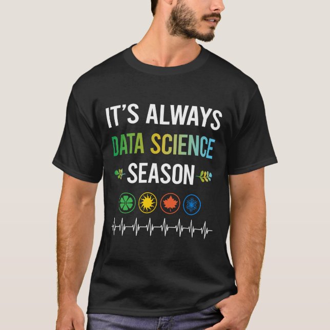 Funny Season Data Science T-Shirt (Vorderseite)