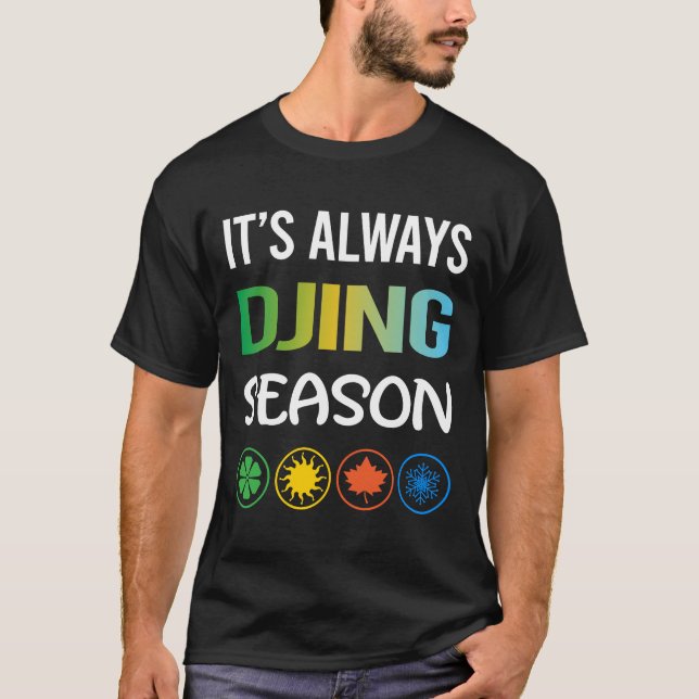 Funny Season Djing DJ Disk Jockey Deejay T-Shirt (Vorderseite)