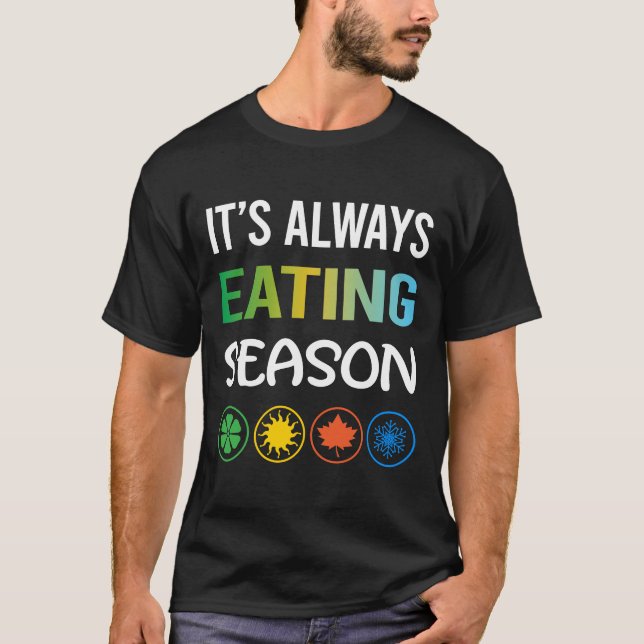 Funny Season Eating T-Shirt (Vorderseite)