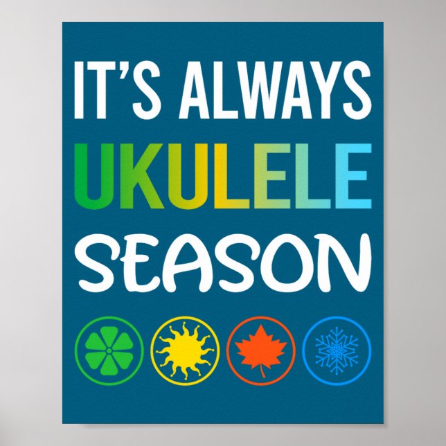 Funny Season Ukulele  Poster (Vorne)