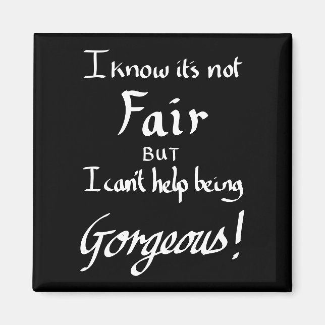 Funny sein herrliches Sarcasm Zitat schwarz und we Magnet (Vorne)