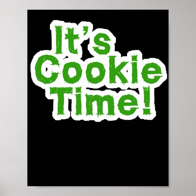 Funny seine Cookie Time Pfadfinder Mädchen Kinder  Poster (Vorne)