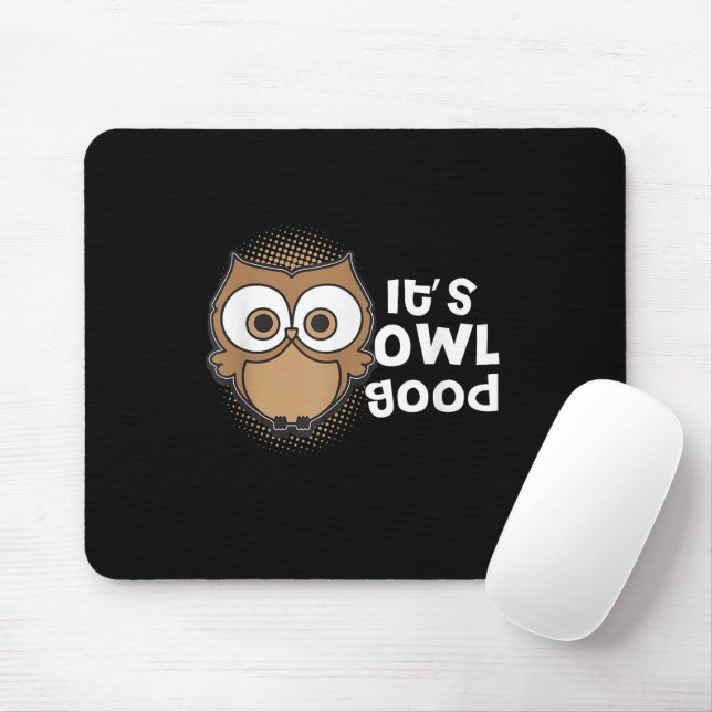 Funny seine Owl Gutes Geschenk Tierfreund Mousepad (Mit Mouse)