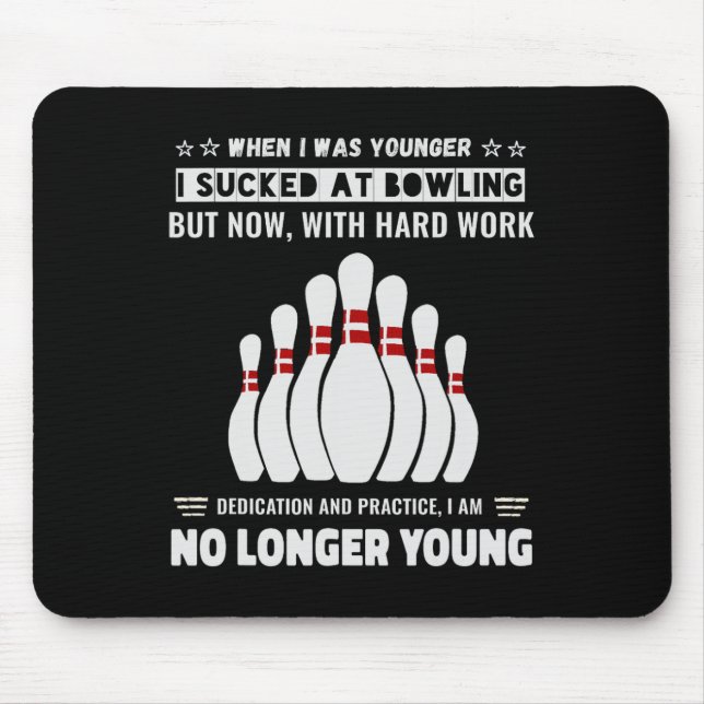 Funny Self-deprivation Humor Novelty Men Womens Bo Mousepad (Vorne)