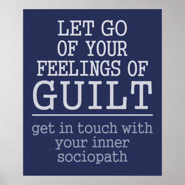 Funny Self-Knowledge-Poster Poster (Vorne)