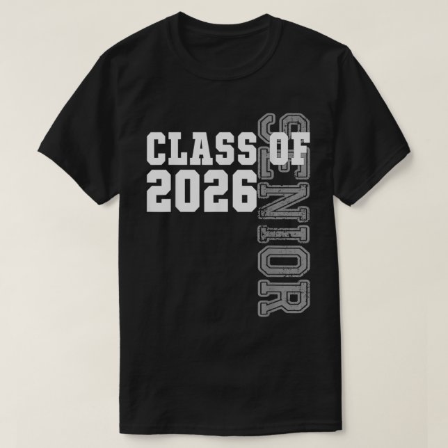 Funny Senior Abschluss Gift Class of 2026 Senior T-Shirt (Design vorne)