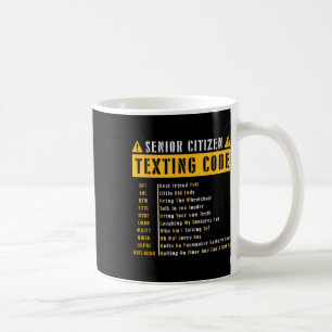 Funny Senior Citizen&# s Gesimst Code Vintag Gif Kaffeetasse