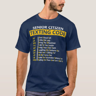 Funny Senior Citizen Sims Code Design Geschenk für T-Shirt