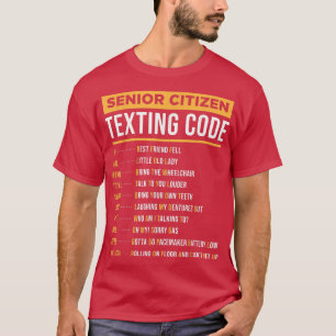 Funny Senior Citizens, die ein Geschenk mit Code f T-Shirt