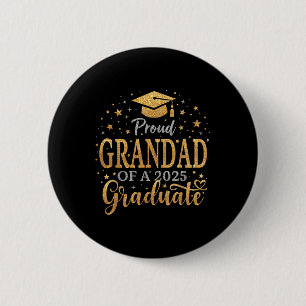 Funny Senior Proud Grandad von einer Cl von 2025 G Button