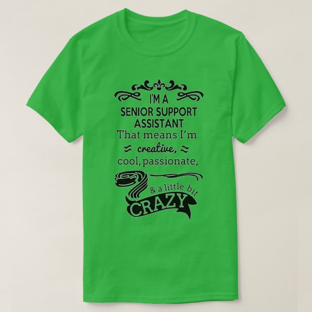 Funny Senior Support Assistant Geschenk für Frauen T-Shirt (Design vorne)