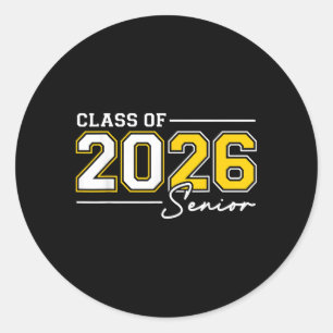 Funny Senior Year 2026 Abschluss Class of 2026 SE Runder Aufkleber