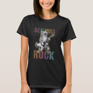 Funny SENIORS ROCK Cat Lover Abitur Mein Aub T-Shirt