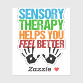 Funny Sensory Therapist Aufkleber