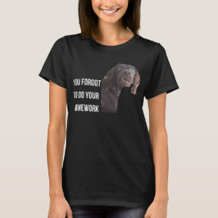 Funny Setter Black Gordon Meme Sie vergessen Hausa T-Shirt