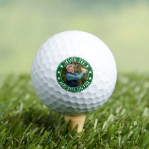 Funny Seven-tee & Still am 70. Geburtstag Golfball