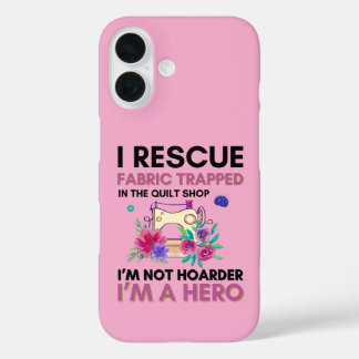 Funny Sewing Quote Vintage Floral Sewing Machine iPhone 16 Hülle